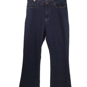 Size 12 One Republic For All Jeans Mid Rise Stretch Jeans Dark Blue Denim